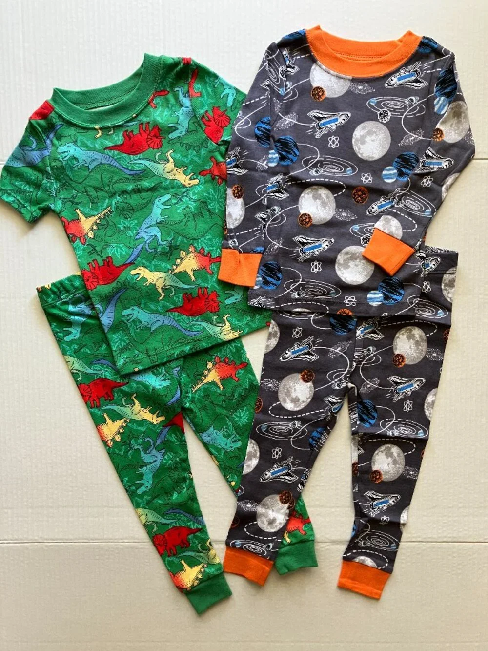 18 month Wonder Nation Baby Boy Tight Fit 100% Cotton Sleep Set Bundle